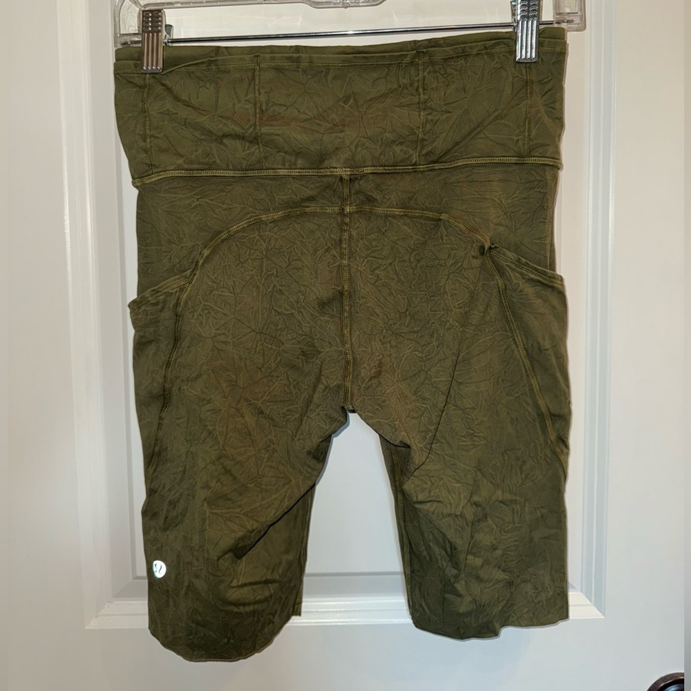 Lululemon Olive Green Biker Shorts